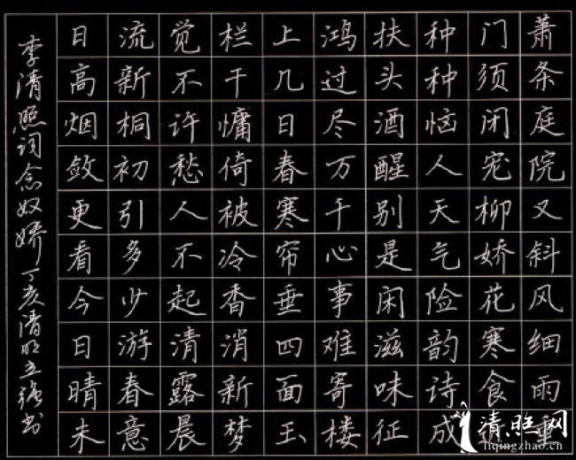 宋词钢笔楷书 李清照《念奴娇》