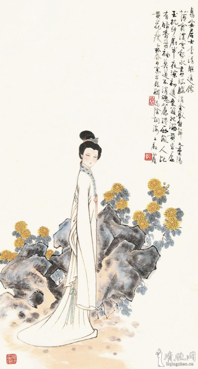 顾炳鑫:李清照《醉花阴·薄雾浓云愁永昼》词意图