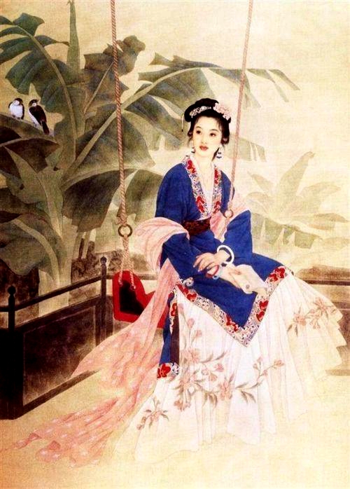 1582190319818025158.jpg 见客入来,袜刬金钗溜.和羞走,倚门回首,却把青梅嗅.jpg